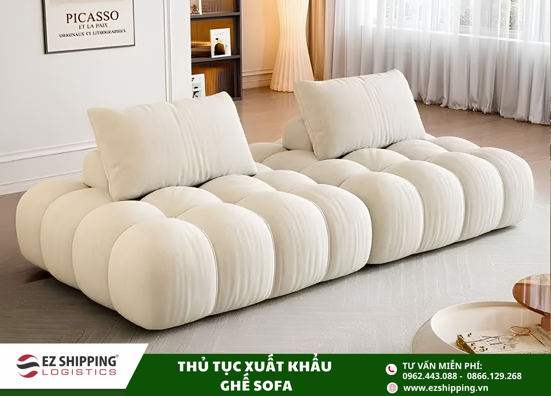 quy trinh xuat khau ghe sofa