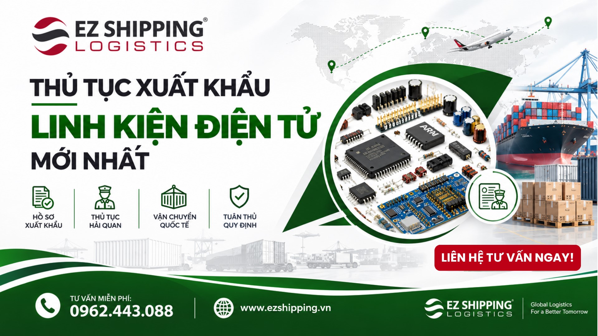 thủ tục xuất khẩu linh kiện điện tử