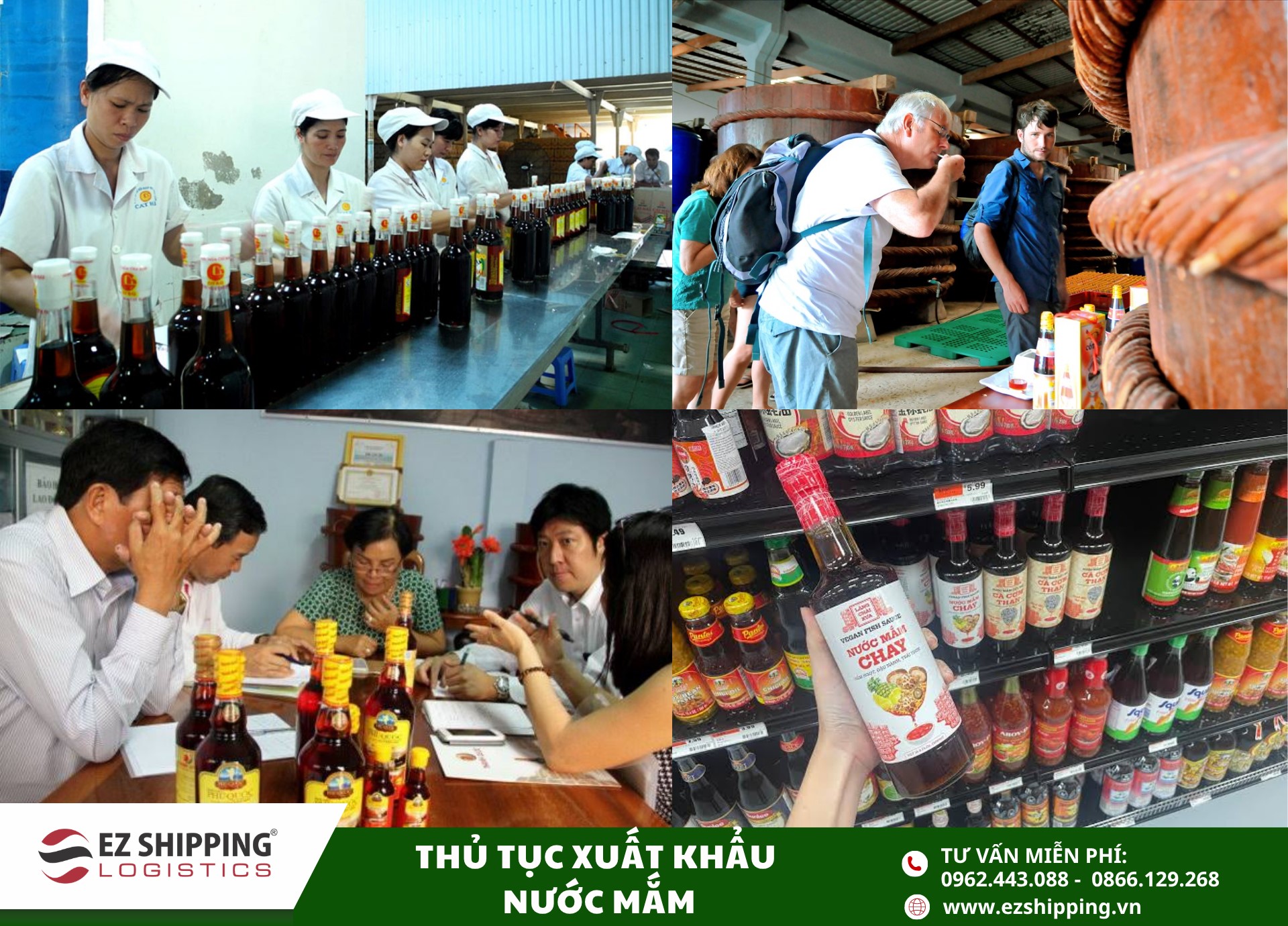 quy trình và chính sách xuất khẩu nước mắm