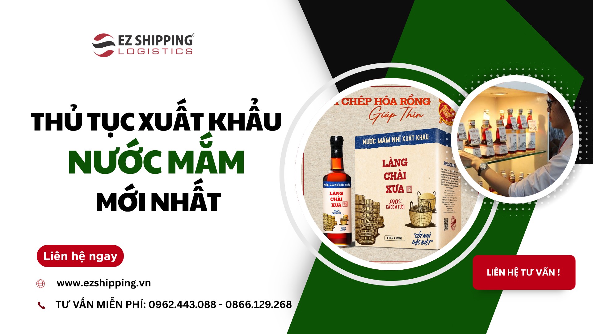 thủ tục xuất khẩu nước mắm mới nhất
